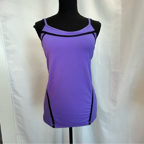 LULULEMON purple black trim ignite tank top Sz 6 - Picture 3 of 10